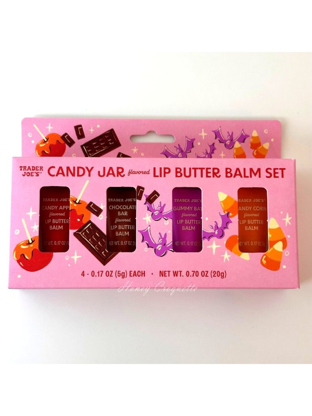 Trader Joe’s Candy Jar Flavored Lip Butter Balm Set O.7 oz